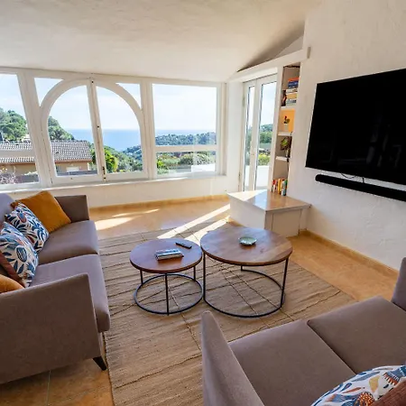 Casa Palmera Con Piscina Privada Vistas Al Mar Y Aire Acondicionado Villa Tossa de Mar