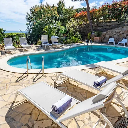 Casa Palmera Con Piscina Privada Vistas Al Mar Y Aire Acondicionado Villa